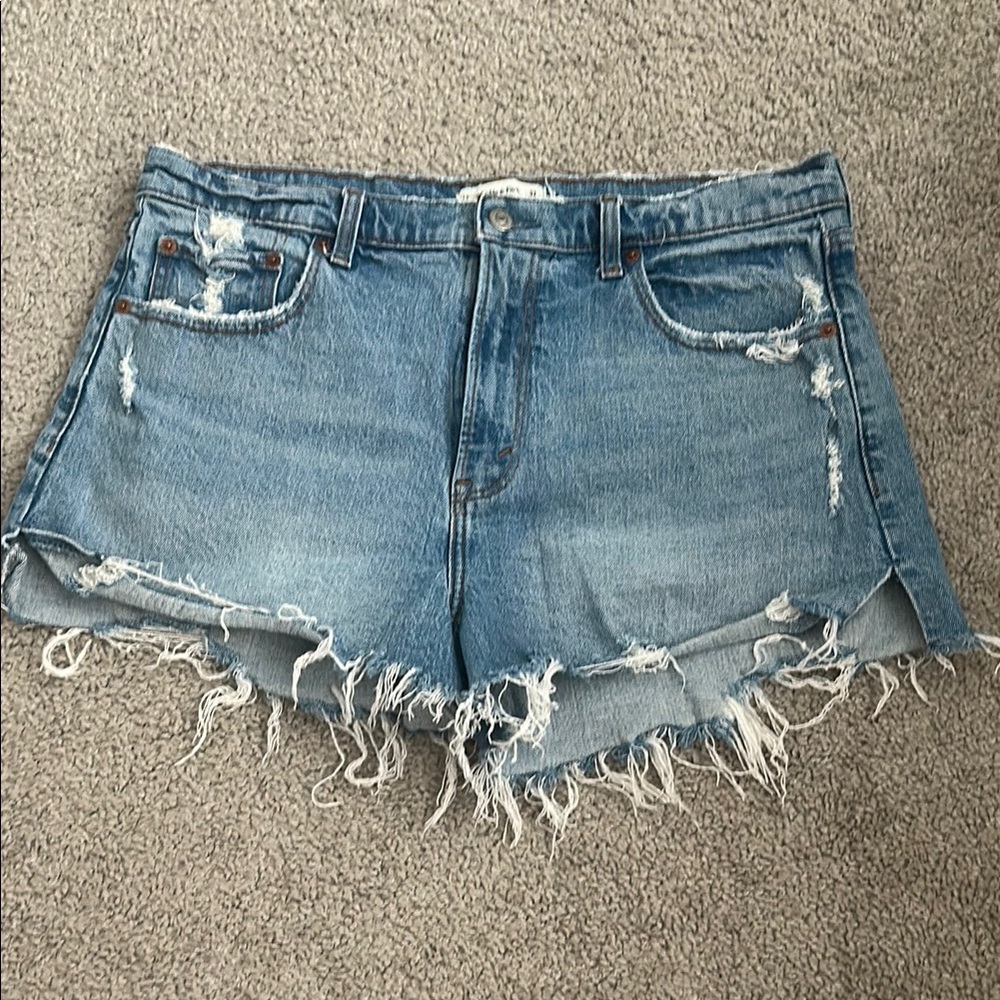 Distressed Denim Shorts
